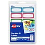 Avery Water-Resistant Laser/Inkjet ID Labels, 3/4" x 1-3/4", Assorted Border Colors, 60 Labels/Pack (41441)~#|#~D26D4BB1-704E-40A6-971BD7C668F47E58_sc7