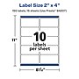Avery Laser/Inkjet Rectangle Multipurpose Labels, 2" x 4", White, 150 Labels/Pack (94207)~#|#~D2714DF0-367E-41C0-8F1263B740334568_sc7