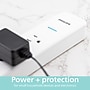 Philips 4-Outlet Surge Protector, 450J, Adapter-Spaced, 4 ft. Braided Cord, White (SPP3563W/37-T1)~#|#~D2755797-D67F-4448-B071FD3C35C14273_sc7