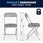 Flash Furniture HERCULES Series Plastic Banquet/Reception Chair, Gray, 2/Pack (2LEL3GREY)~#|#~D275F4F3-D20F-47E6-8B81747D1B827303_sc7