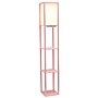 Simple Designs Etagere Organizer 62.5" Floor Lamp with Rectangular Shade, Light Pink (LF1037-LPK-CCLB)~#|#~D275F57E-1176-4176-AB62858757671F9F_sc7