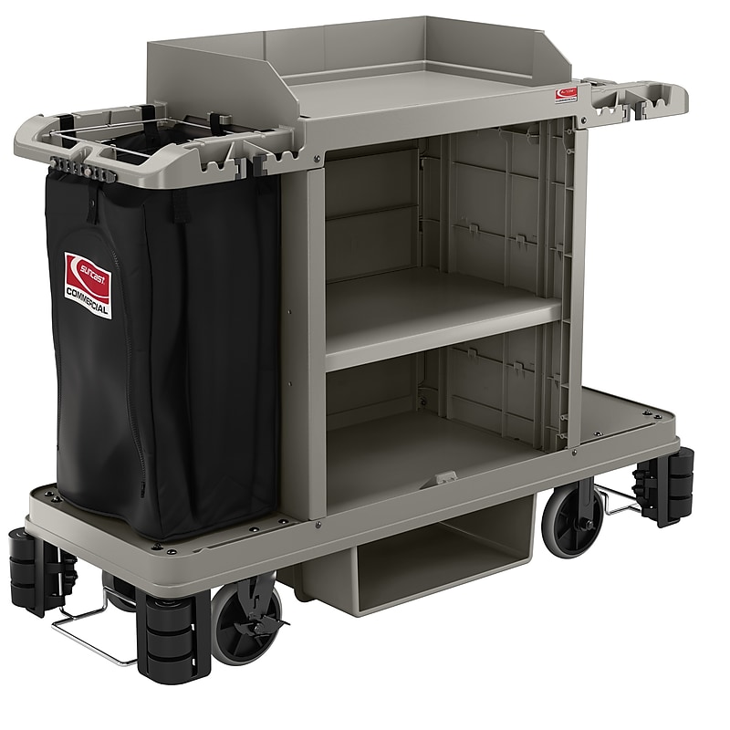 Suncast Commercial Cleaning Cart with Vinyl Bag (HKC2052) image 1