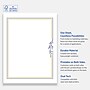 Avery Gold & Navy Border with Florals Matte Blank Card, White, 10/Pack (S00-DPJ)~#|#~D27C0E4D-6491-4ED3-B8335A717A10D27A_sc7
