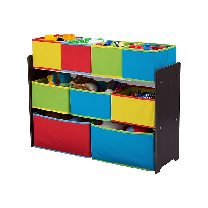 Delta Children Deluxe Multi-Bin Open Lid Toy Organizer with
