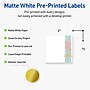 Avery Laser/Inkjet Square Multipurpose Labels, 2" x 2", White, 120/Pack (S00EVB)~#|#~D2832AC3-DEE6-450B-BA18A4EF6A2DA322_sc7