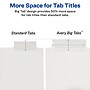 Avery Big Tab Insertable Plastic Dividers, 8 Tabs, Clear (11836)~#|#~D28435C8-3B2D-4404-BBF3B305444D1EBC_sc7