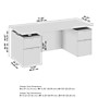 Bush Business Furniture Stratus 72"W Electric Rectangular Adjustable Standing Desk with Drawers and Panel, White (SUT012WH)~#|#~D28AE175-25AD-4A12-9E48486ABDA95CE3_sc7