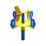 hand2mind Weather Vane, Yellow/Blue (13298)~#|#~D294E4D2-DB3E-4C9D-A0B24BF7AF78D45E_sc7