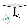 Correll Square-Shaped Dry-Erase Markerboard Cafe Table, 36" x 36", Frosty White/Black (BXT36DES-80)~#|#~D2974B8C-A1BA-4851-BCB228FB7EAD6CED_sc7