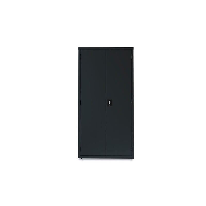 OIF 72"H Steel Storage Cabinet with 5 Shelves, Black (CM7218BK) image 1