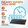 Delton T42 Wireless Ergonomic Computer Keyboard with Tablet Holder, Black (DKBT42-WB)~#|#~D2998940-9D56-4ED9-8A5AAC7AE8369568_sc7