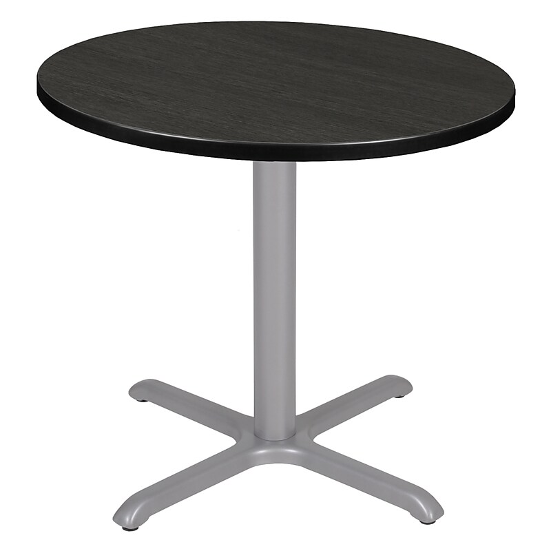 Regency Cain 30" Round Laminate X Base Breakroom Table, Ash Grey (TB30RNDAGGY) image 1