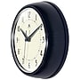 Infinity Instruments Round Retro Navy Blue Wall Clock, Aluminum, 9.5" (10940NB)~#|#~D2A53F2F-EA07-4978-ABBE77CD420D05AF_sc7