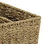 Household Essentials 13" Wicker Magazine Rack Handwoven Seagrass with Divider and Handle, Natural (HHML-5642)~#|#~D2A7DC7A-0FF8-47D6-B4739355B8BD6EA0_sc7