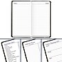 2026 AT-A-GLANCE Fine Diary 3" x 6" Calendar Year Weekly & Monthly Planner, Faux Leather Cover, Black/Brown (74-02-05-26)~#|#~D2ABC78A-A966-4EF6-9D8A0387D9C3D0C7_sc7