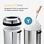 simplehuman Commercial Bullet Steel Trash Can with Open Lid, 30 Gallon, Matte Black (CW1493)~#|#~D2AEEDBC-D80F-4354-BEED4443CD404C4E_sc7