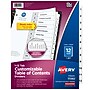 Avery ReadyIndex Pre-Printed Paper Divider, 12-Tab, White, 12/Set (11140)~#|#~s0102649_sc7