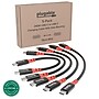 Plugable 0.5 ft. USB-C to USB-C Charging Cable, Male to Male, Black, 5/Pack (USBC-CCS5X)~#|#~D2B50AB5-CDA1-41CC-8784B9C30557A2A3_sc7