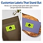 Avery Printable Rectangle Multipurpose Labels, 1" x 4", Bright Green, 1600/Box (94202)~#|#~D2C1FE8B-EC63-43C3-9435A9B0BB229F38_sc7