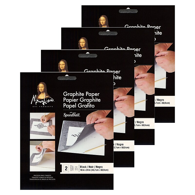 Mona Lisa Graphite Paper black [Pack of 4](PK4-0010749) image 1