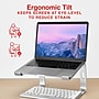 Staples TECH 11.2 x 10.2 Aluminum Laptop Stand, Silver (ST62653)~#|#~D2C9A103-8597-4911-8D0080F782DAD883_sc7