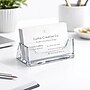 Azar Displays Horizontal Card Holder, 3.625"W x 2"H, Clear, 10/Pack (252010)~#|#~D2CD5147-C342-4D07-B1F772B5E817BDD5_sc7