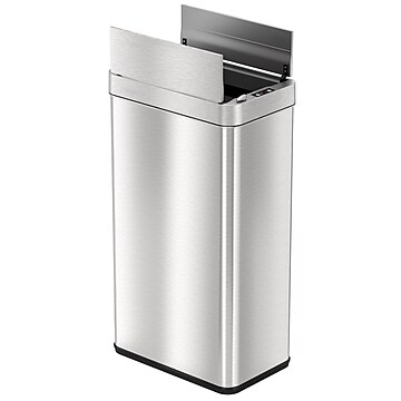 Nine Stars Stainless Steel Motion Sensor Trash Can, 21.1 Gallon
