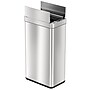 iTouchless Stainless Steel Wings Open Lid Sensor Trash Can with AbsorbX Odor Control, Silver, 18 gal. (WS18RSL)~#|#~D2D129C4-D8E8-4187-99F4F4264B3A7F91_sc7