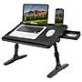 LapGear Adjustable Tilt 22" x 14" x 3.5" Laptop Bed Desk, Black (78508)~#|#~D2D2FB69-4A93-4A99-B4724D9535280402_sc7