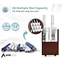 AdirOffice 20-Slot Mobile Roll File, Lockable, 24.75"H x 15.25"W x 13.25"D, Mahogany (624-MA-KIT1)~#|#~D2D72C10-F3BD-401D-B83D0EA706966AE3_sc7