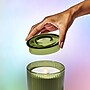 Lifelines Flameless Candle Diffuser, Olive Ribbed (LL-11-1621)~#|#~D2DC0ED8-CA20-438E-B86774007471ACEB_sc7