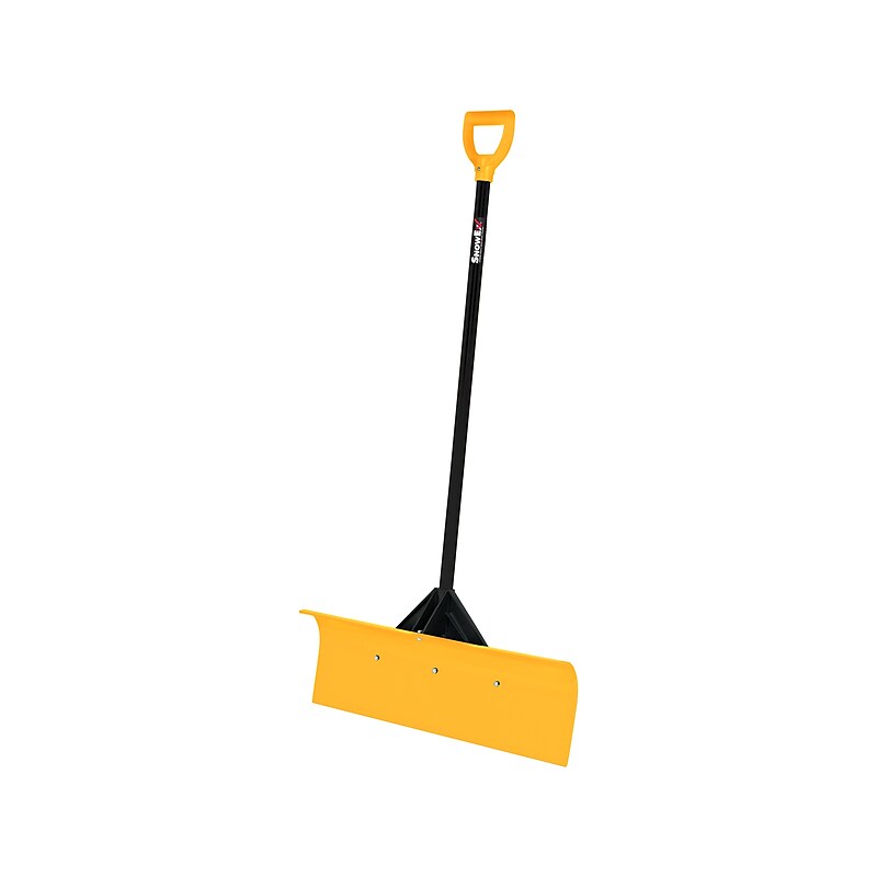 SnowEx Heavy-Duty Pusher Snow Shovel, 30"W Blade, Yellow/Black (SP-30) image 1