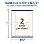 Avery Integrated Cards, 4.25" x 5.5", Matte Ivory, 20/Pack (95276)~#|#~D2E5A6BD-A856-4892-8A6AAF7DFE46E182_sc7