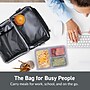 bentgo Insulated Lunch Bag, 2-Compartment, Carbon Black (BGOBG2-CB)~#|#~D2E78CA1-5F45-46B7-8033E842A2D9352F_sc7