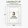 Avery Hemp Rectangle Laser/Inkjet Multipurpose Labels, 3" x 6", Off-White (60/Pack)~#|#~D2E88A2A-E25D-4EF4-9612FFB026620969_sc7