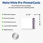 Avery Floral Design Matte Blank Card, White, 20/Pack (S00-F4Y)~#|#~D2E8BA48-5036-4EBB-90F8BF140A5AC467_sc7