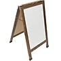Excello Global Products Indestructible A-Frame Whiteboard, 40" x 22", Brown (EGP-HD-0538-BN)~#|#~D2EC2C71-5FDB-49F4-89A5F87C4E751886_sc7