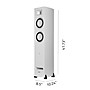 Fluance Ri91 Stereo Bluetooth Floorstanding Tower Speakers with AMT Tweeters, White Ash (RI91WH)~#|#~D2F264AC-6C64-4E7D-847ACDC7B166BBC7_sc7