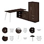 Bush Business Furniture Vista 72"W L Shaped Desk with Low Storage Cabinet and Wardrobe, Black Walnut (VST009BW)~#|#~D2F4404E-7283-45C8-B101CF5301317DC0_sc7