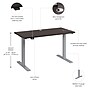 Bush Business Furniture Move 60 Series 48"W Adjustable Standing Desk, Storm Gray/Cool Gray Metallic (M6S4824SGSK)~#|#~D2F5548F-9F46-41F9-9C092EC3EFF4DA37_sc7
