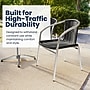 Flash Furniture Lila Indoor-Outdoor 23.5'' Round Table Set with 2 Rattan Chairs, Black (TLH24RD020BKCH2)~#|#~D2F5EBD1-1D49-415F-923C0C88CB62D60E_sc7
