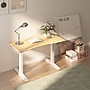 FlexiSpot E7COMMERCIAL 55''W Electric Adjustable Bamboo Standing Desk, Bamboo/White (E7WCOMCR5528LBZB)~#|#~D2FC6632-FDBB-400F-94D7FC3B31EA41CD_sc7