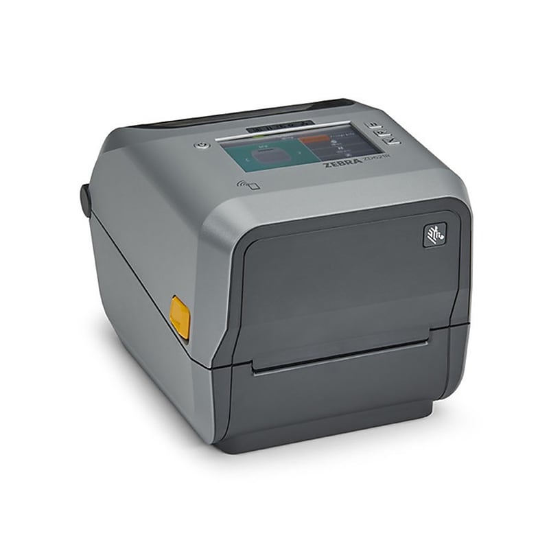 Zebra ZD6A143-321L01EZ Desktop Thermal Transfer Barcode Label Printer, Ethernet/USB/Serial/Wi-Fi/Bluetooth, Gray image 1
