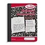 Staples 1-Subject Composition Notebooks, 7.5" x 9.75", Primary Ruled, 100 Sheets, Black/Red (42079C)~#|#~D30202B9-99EC-4009-8F463344E9067C2B_sc7