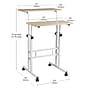 Mind Reader 20"W Manual Adjustable Standing Desk, White (SDROLLXL-WHT)~#|#~D302439D-4A80-4409-A5903825D9A4EC1B_sc7