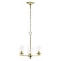 Lalia Home 3-Light 15" Classic Clear Glass and Metal Hanging LED Pendant Chandelier, Gold (LHP-3012-GL)~#|#~D3050B63-74C3-4EA8-98C7274B5C3BF34B_sc7