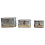 Storied Home  Distressed Metal Boxes with Hinged Lids, Silver, 3/Pack (DF2376)~#|#~D305E35B-3BFC-4395-B45C6553D1141707_sc7