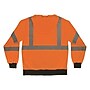 Ergodyne GloWear 8312BK High Visibility Long Sleeve Black Bottom Hooded Zip-Up Sweatshirt, ANSI Type R Class 3, Orange, Medium~#|#~D3062745-D752-4297-879ABB62820779BE_sc7