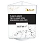 Azar Displays 8.5" x 11" Three-Sided Revolving Sign and Menu Holder, TopLoading, White Acrylic (193732-WHT)~#|#~D3080E59-30A6-47DE-A12E1DCB0C4BA9DB_sc7