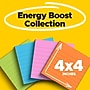 Post-it Super Sticky Notes, 4" x 4", Energy Boost Collection, Lined, 90 Sheet/Pad, 4 Pads/Pack (675-4SSUC)~#|#~D30C7AC0-576E-42F0-9A70C16BD56F5753_sc7